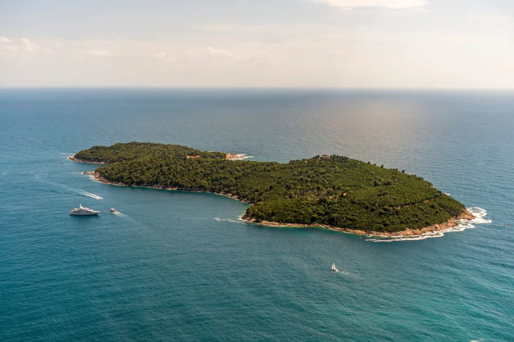 L'île de Lokrum près de Dubrovnik