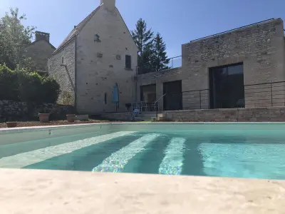 Gite à La Cassagne,Maison périgourdine avec piscine privée, clim, parking, WiFi FR-1-616-41 N°839371