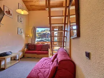 Apartamento en La Plagne,Duplex cosy 5-6 pers au pied des pistes avec TV, DVD et cuisine équipée FR-1-455-52 N°966421