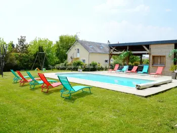 Gite in Saint Paterne Racan,Maison de vacances avec piscine chauffée, spa, aire de jeux et jardin privatif en Touraine FR-1-381-286 N°832755