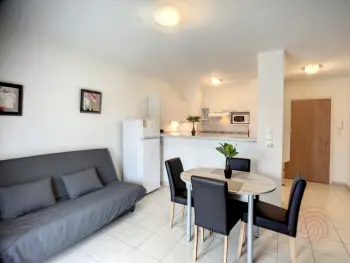 Wohnung in Lamalou les Bains,Appartement F2 climatisé avec terrasse, proche centre-ville et thermes, animaux acceptés FR-1-451-117 N°886924