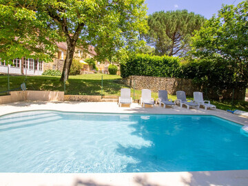 Gite à Saint Avit Sénieur,Maison périgourdine avec piscine, 7 pers, jardin, cheminée FR-1-616-111 N°839495