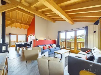 Chalet in Montvalezan La Rosière,Chalet moderne avec jacuzzi, à 20m des pistes, pour 10 pers. - Les Eucherts FR-1-398-636 N°852270