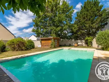 Casa rural en Tiercé,Gîte accueillant avec piscine chauffée à partager, près d'Angers, idéal pour vacances en nature FR-1-622-44 N°852366