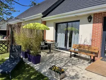 Cottage in Octeville sur Mer,Charmante maison plain-pied, animaux acceptés, proche d'Étretat et Honfleur, avec jardin et terrasse FR-1-441-741 N°854583