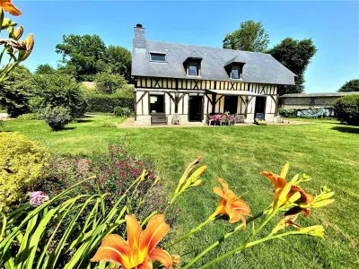 Gite à Isneauville,Maison lumineuse avec jardin arboré, cheminée, proche de Rouen - Idéal familles FR-1-441-743 N°854585