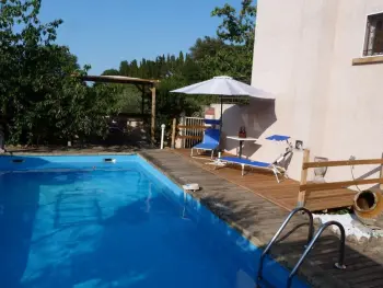 Huisje in Céret,Maison F3 avec piscine privée, jardin et terrasse - 4 pers, WIFI, parking, animaux OK - Céret FR-1-703-43 N°862285