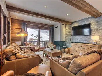 Chalet en La Plagne,Chalet rénové au pied des pistes avec balcon et cheminée FR-1-455-231 N°965565