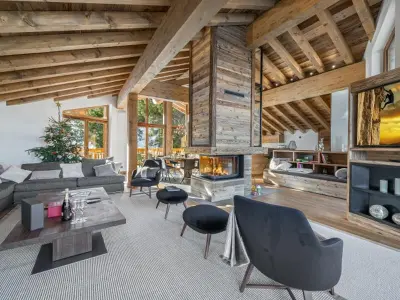 Chalet à Courchevel 1550,Chalet de luxe avec piscine, spa et garage - 6 ch, 10 pers - Courchevel 1550 FR-1-575-193 N°969973