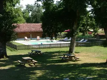 Cottage in Vert,Écogîte en Bois avec Piscine Chauffée, Jardin et Equipements Bébé à Vert, Landes FR-1-360-117 N°977776