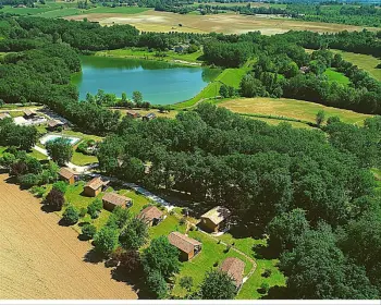 Chalet in Razac d'Eymet,Camping Les Chalets de Dordogne - Chalet vue sur lac 550080 N°745614