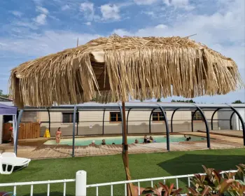 Hütte in Sallertaine,Camping Les P'tites Maisons dans la Prairie - Cabane David Crockett 552225 N°749611