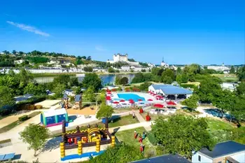 Hütte in Saumur, Camping L'Ile d'Offard - Lodge Premium VIP 45m² (2 chambres) dont terrasse de 11m² + TV + Draps + Serviettes 1072424 N°986506