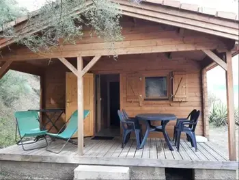 Chalet a Cargèse,Flower Camping Torraccia - Chalet Insolite 19m² (1ch - 2 pers) -  sans sanitaire + Clim (S) 1011090 N°992429