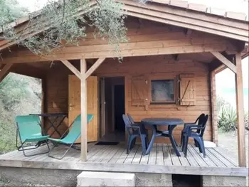 Chalet a Cargèse,Flower Camping Torraccia - Chalet Essentiel Confort 25m² (2ch - 5 pers) + Clim (M/S) 1132772 N°992756