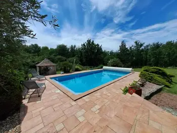 Casa rural en Saint Aulaye Puymangou,Gîte de charme avec piscine en Dordogne: tranquillité et confort pour 4 personnes FR-1-616-380 N°1004602