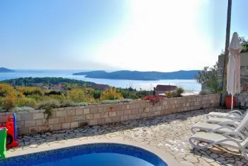 Croazia, Villa a Orasac, Villa Tony - Five Bedroom Villa with Terrace, Swimming Pool and Sea View HR-00059-70 N°1014448