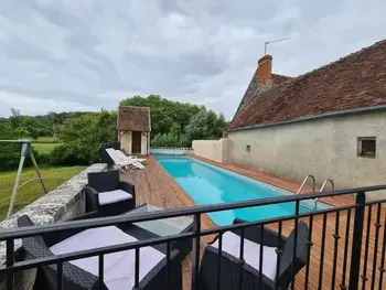 Casa rural en Rivarennes,Bastide rénovée avec piscine privée en Berry, sauna, proche voie verte FR-1-591-639 N°1019725