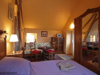 Gite à Le Merlerault,Charmant gîte en ferme du 19e avec WIFI et animaux acceptés FR-1-497-229 N°1034063